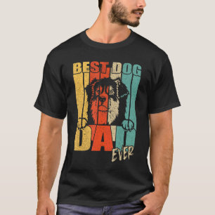 Bester Aussie Dog Vater je Peeking Australian Shep T-Shirt