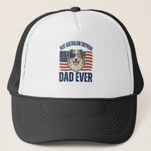 Bester Australian Shepherd Vater überhaupt Patriot Truckerkappe