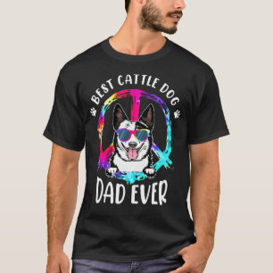 Bester australischer Rinder-Vater je Gefärbte Kraw T-Shirt