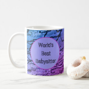 Bester Babysitter der Welt Abstrakter Dankeschön Kaffeetasse