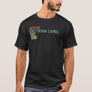 Bester BACTRIAN CAMEL Vater je Retro Vintag T-Shirt
