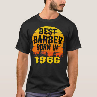 Bester Barber Geboren 1966 Geburtstag Vintag T-Shirt