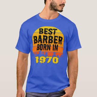 Bester Barber Geboren 1970 Geburtstag Vintag T-Shirt