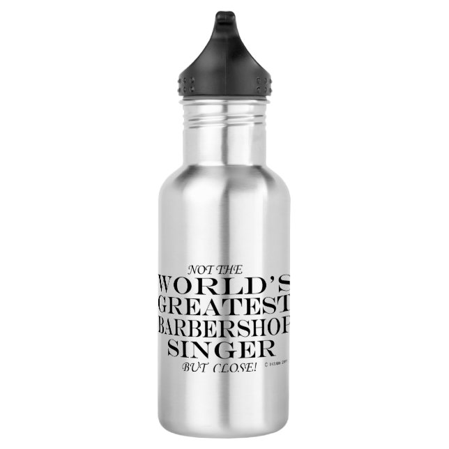 Bester Barbershop Singer Spieler Nah Stainless Edelstahlflasche (Rechts)