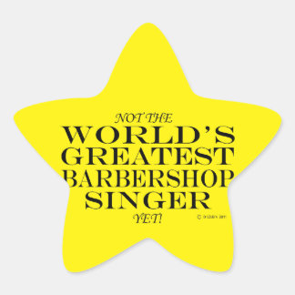 Bester Barbershop Singer und Star Sticker
