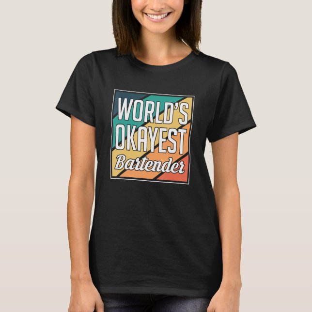 Bester Barkeeper der Welt Barkeeper T-Shirt (Vorderseite)