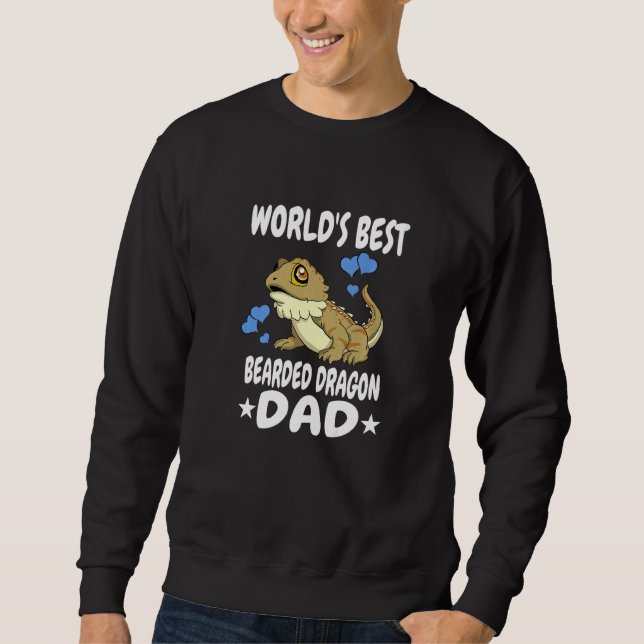 Bester Bartagamen-Vater der Welt Echse   Sweatshirt (Vorderseite)
