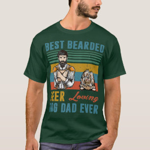 Bester Bartbeer Liebling Hund Vater je alt Englisc T-Shirt