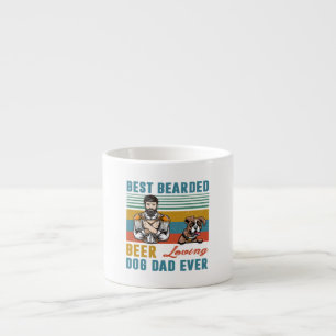 Bester Bartbeer Liebling Vater Boxer Pet Lover Espressotasse
