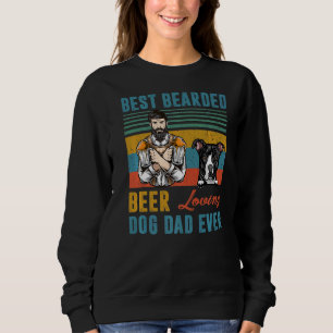 Bester Bartbeer Liebling Vater je Pit Bull Pup Sweatshirt