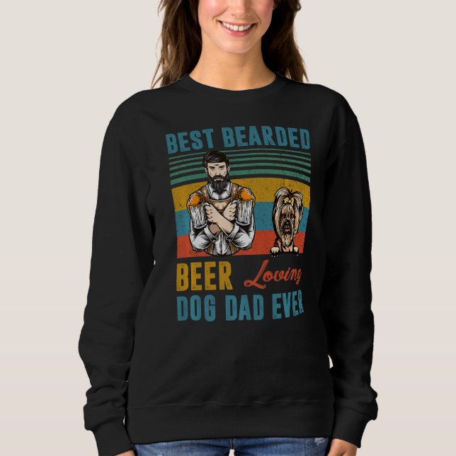 Bester Bartbeer Liebling Vater je Yorkshire Te Sweatshirt (Vorderseite)