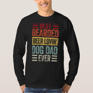 Bester Bartbesitzer Vater Hundbesitzer T-Shirt