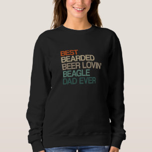 Bester bärtiger Bier liebender Beagle-Vater zum Va Sweatshirt