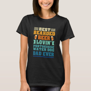 Bester bärtiger portugiesischer Wasserhund-Vater, T-Shirt