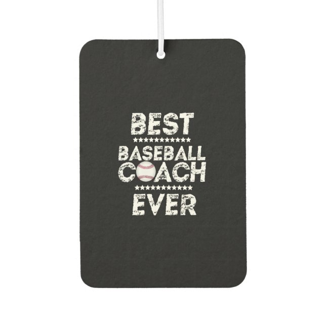 Bester Baseballtrainer Autolufterfrischer (Vorderseite)