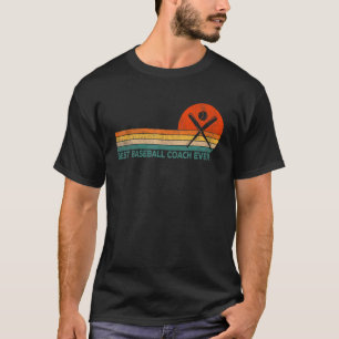 Bester Baseballtrainer je Baseball Teamcoach Retro T-Shirt