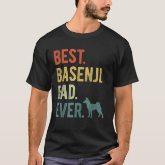 Bester Basenji-Vater je Dog Daddy Vatertag T-Shirt