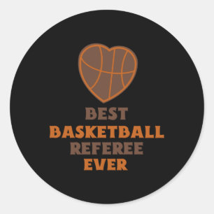 Bester Basketball-Schiedsrichter Runder Aufkleber