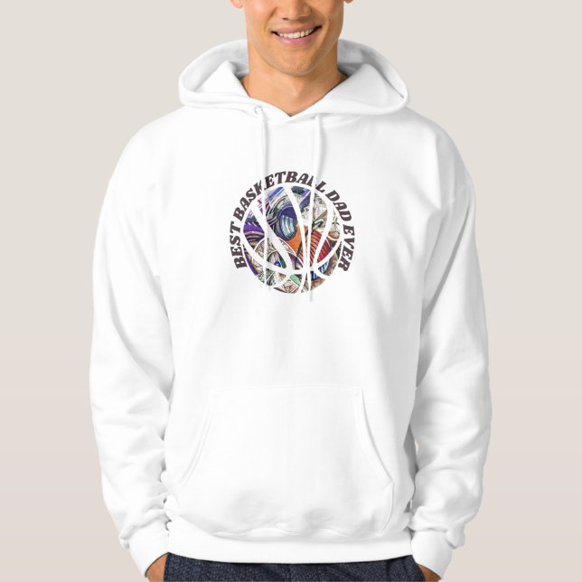 Bester Basketballpapje Hoodie (Vorderseite)