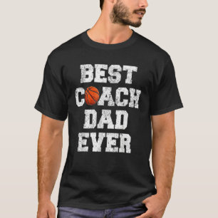 Bester Basketballtrainer des Mannes Dad Ever Bask T-Shirt