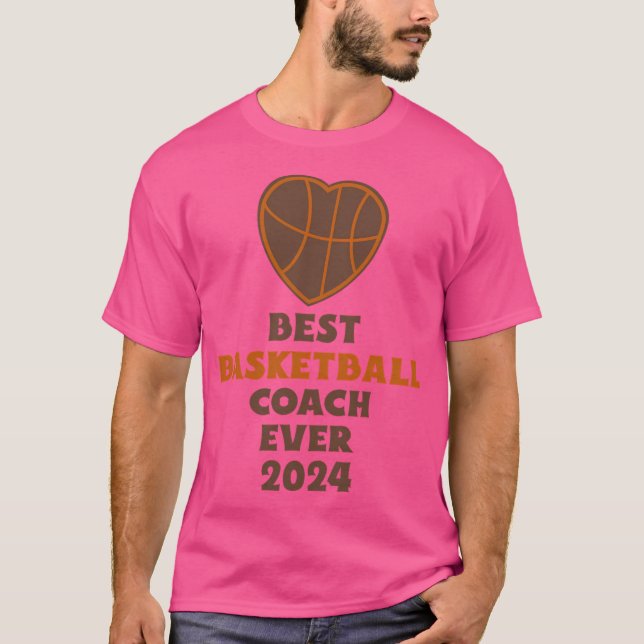 Bester Basketballtrainer je 2024 T-Shirt (Vorderseite)