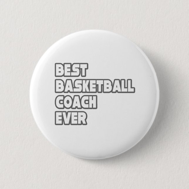 Bester Basketballtrainer je Button (Vorderseite)