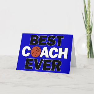 Bester Basketballtrainer je nach Farbwahl Dankeskarte