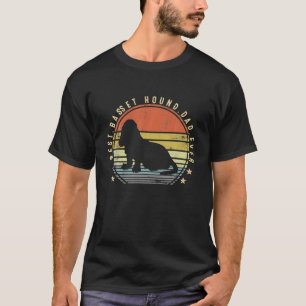 Bester Basset Hound-Vater überhaupt Daddy-Geschenk T-Shirt