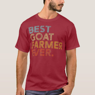 Bester Bauer für Ziegen je Retro I Vintag T-Shirt