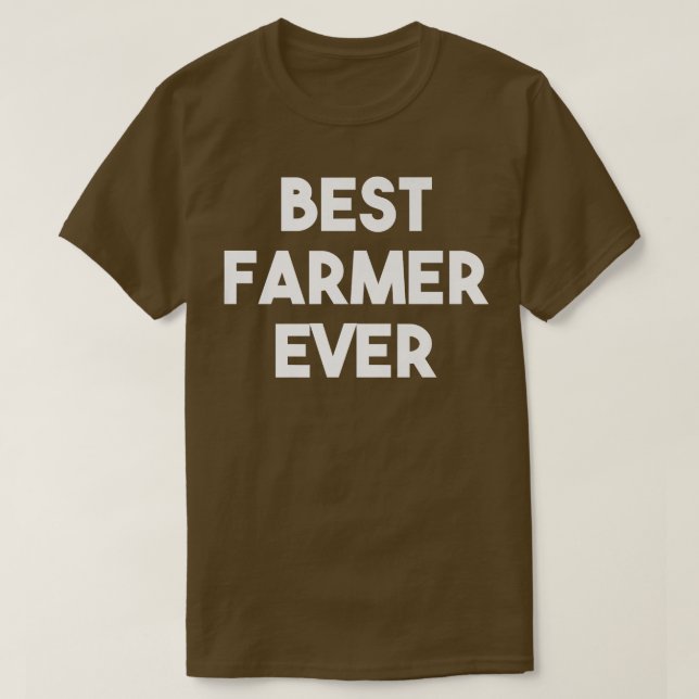 Bester Bauer je Funny Farm T-Shirt (Design vorne)