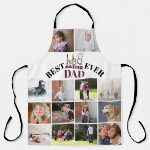 Bester BBQ-Meister Papa Vatertag burgunder Foto Schürze