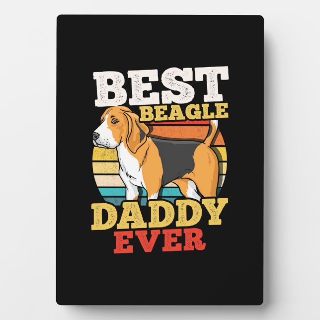 Bester Beagle Dog Daddy je Fotoplatte (Vorderseite)