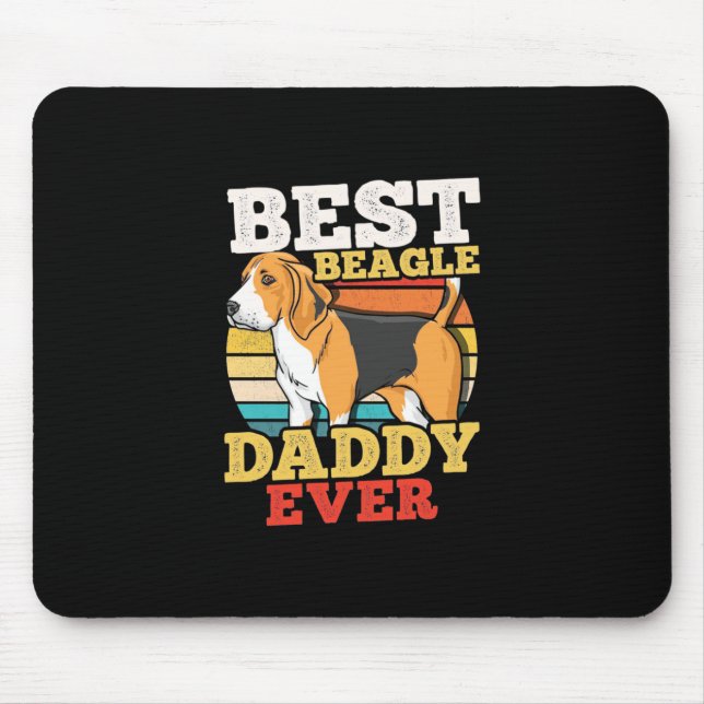 Bester Beagle Dog Daddy je Mousepad (Vorne)