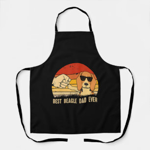 Bester Beagle Hund Vater je Retro Geschenk für Be Schürze