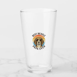 Bester Beagle-Papa Aller Zeiten Vintage Dog Dad-Sh Glas
