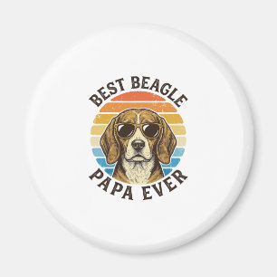 Bester Beagle-Papa Aller Zeiten Vintage-Hund-Papa- Magnet
