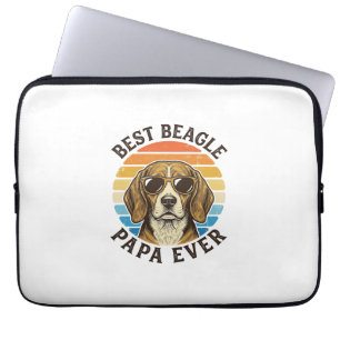 Bester Beagle-Papa Aller Zeiten Vintage-Hund-Vater Laptopschutzhülle