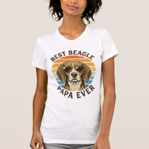 Bester Beagle-Papa Aller Zeiten Vintage-Hund-Vater T-Shirt