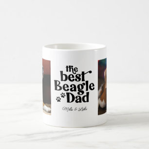 Bester Beagle-Vater 2 Foto-Vorlage Kaffeetasse