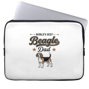 Bester Beagle-Vater der Welt Vintage Hund Laptopschutzhülle