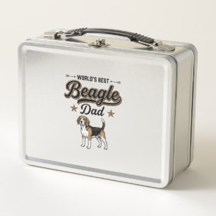 Bester Beagle-Vater der Welt Vintage Hund Metall Brotdose