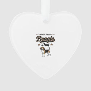 Bester Beagle-Vater der Welt Vintage Hund Ornament