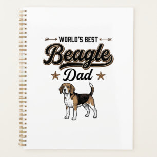 Bester Beagle-Vater der Welt Vintage Hund Planer