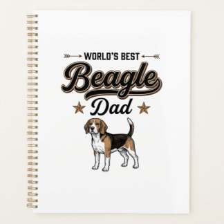 Bester Beagle-Vater der Welt Vintage Hund Planer