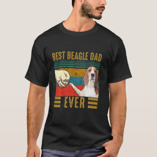 Bester Beagle Vater je Retro Vintage Beagle Väter T-Shirt