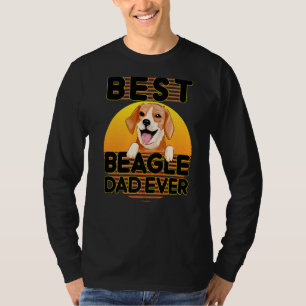 Bester Beagle Vater je stolz Vintager Beagle Welpe T-Shirt
