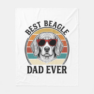 Bester Beagle-Vater überhaupt Vintage Beagle-Shirt Fleecedecke