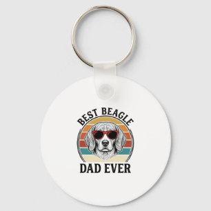 Bester Beagle-Vater überhaupt Vintage Beagle-Shirt Schlüsselanhänger