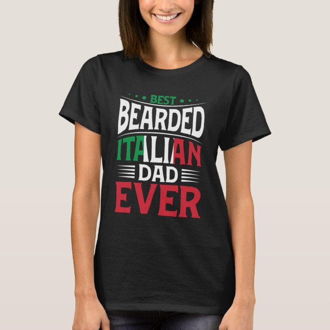 Bester beartigter italienischer Vater je italienis T-Shirt (Vorderseite)