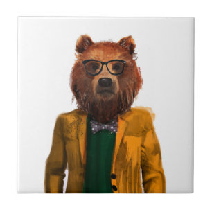 Bester bekleideter Bär Fliese